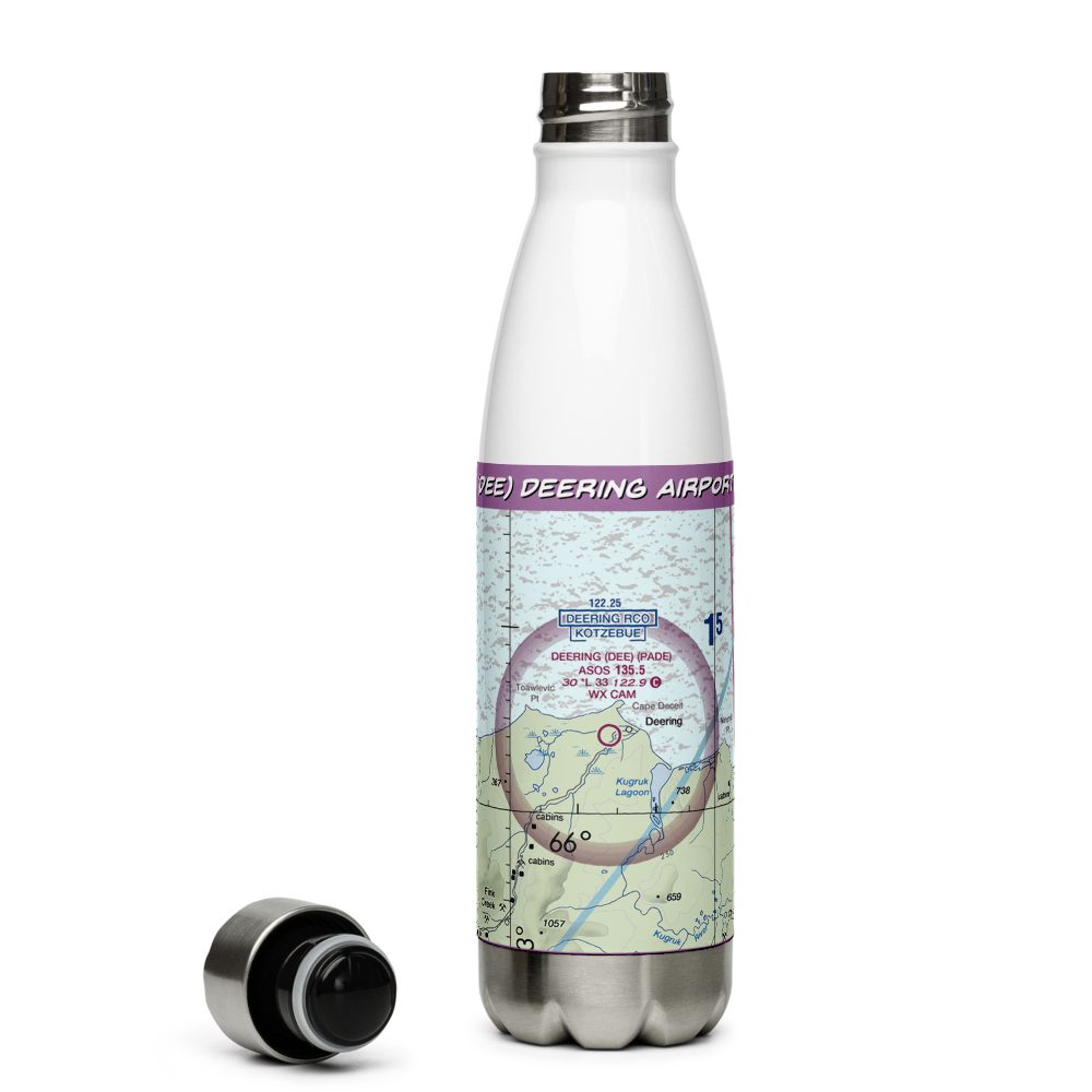 Deering Airport (DEE) VFR Sectional Water Bottle 