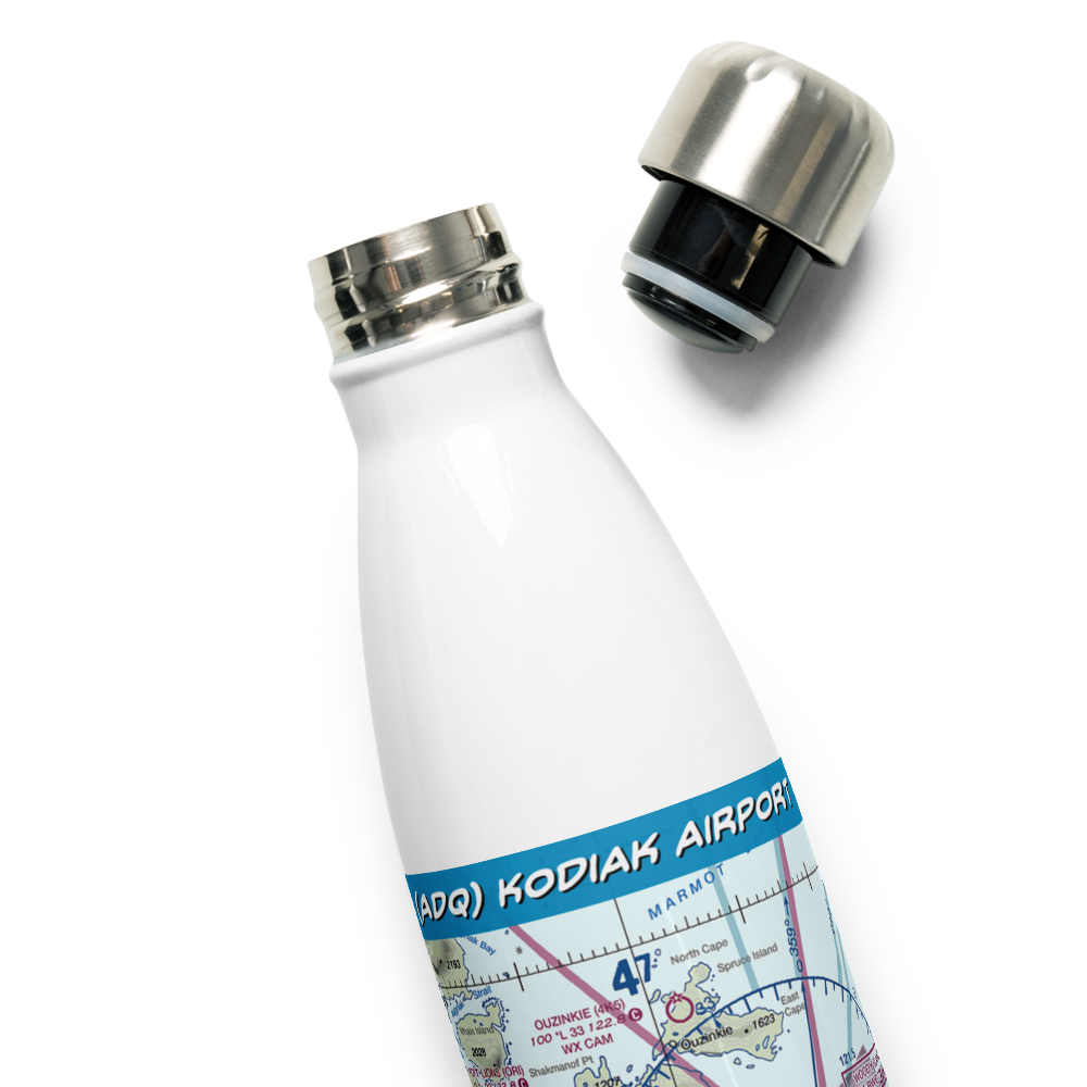 Kodiak Airport (ADQ) VFR Sectional Water Bottle 