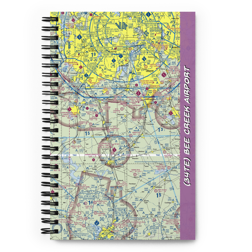 Bee Creek Airport (34TE) VFR Sectional Notebook 