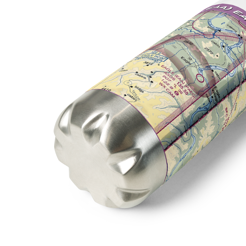 Eagle Airport (EAA) VFR Sectional Water Bottle 