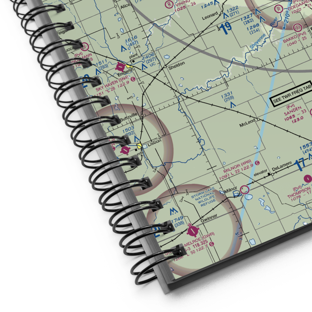 Plath Farms Airport (34ND) VFR Sectional Notebook 