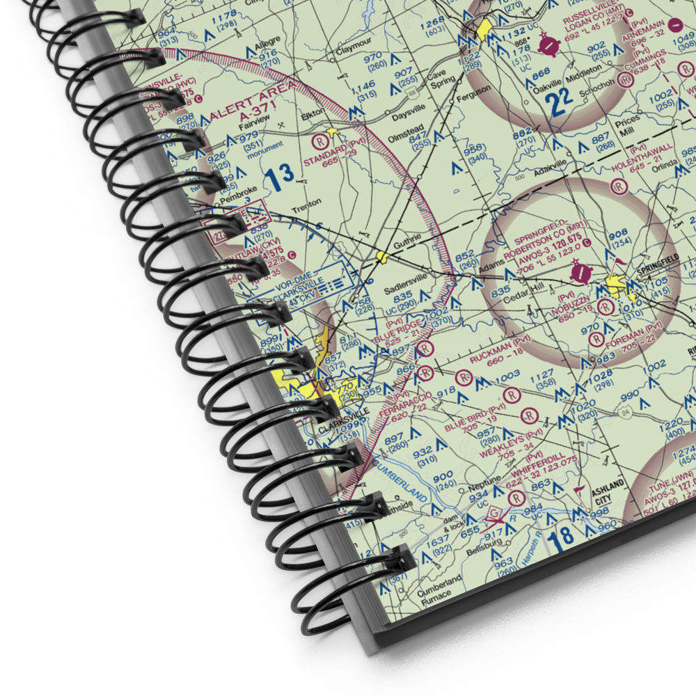 Lone Pine Aerodrome (34KY) VFR Sectional Notebook 