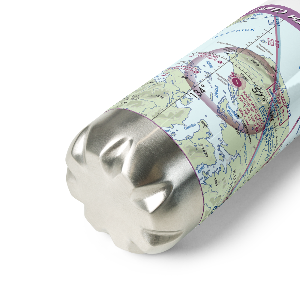 Kake Airport (AFE) VFR Sectional Water Bottle 