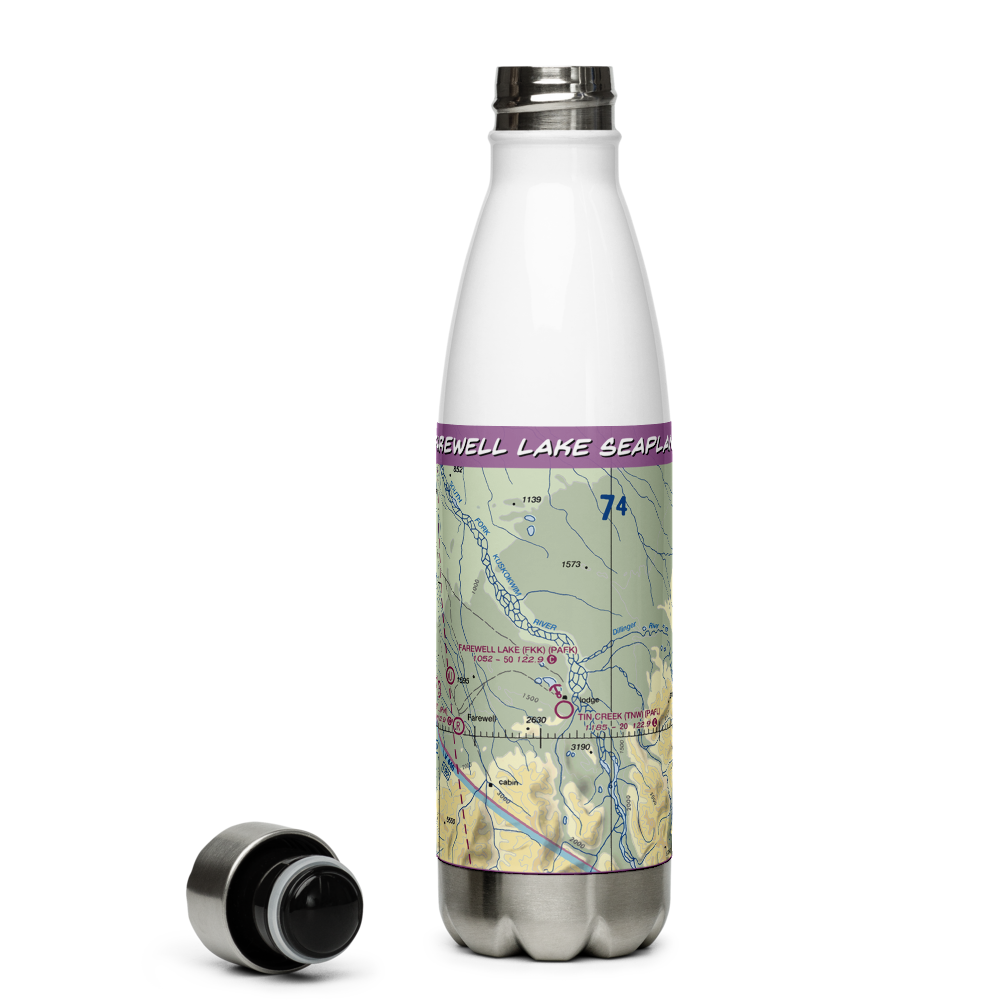 Farewell Lake Seaplane Base (FKK) VFR Sectional Water Bottle 