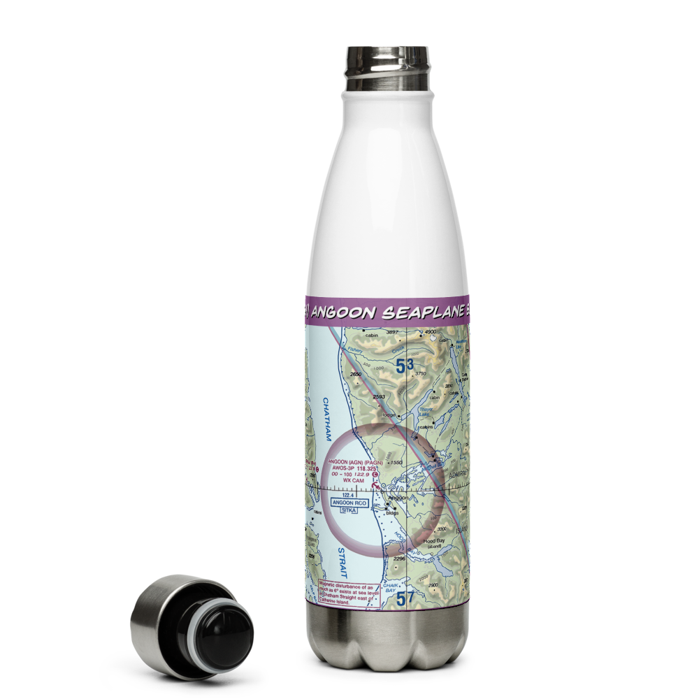 Angoon Seaplane Base (AGN) VFR Sectional Water Bottle 