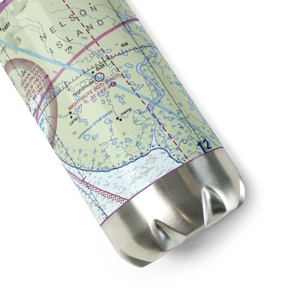 Nightmute Airport (IGT) VFR Sectional Water Bottle 