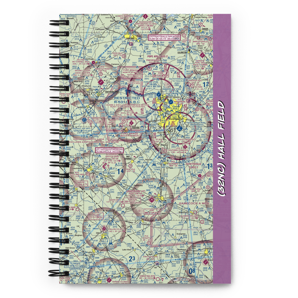 Hall Field (32NC) VFR Sectional Notebook 