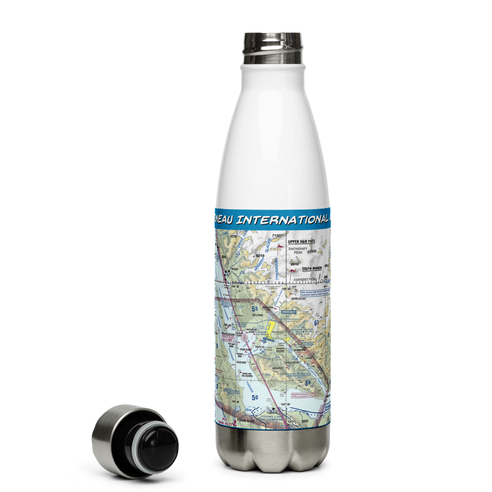 Juneau International Airport (JNU) VFR Sectional Water Bottle 