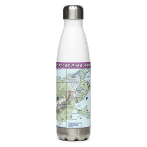 False Pass Airport (KFP) VFR Sectional Water Bottle