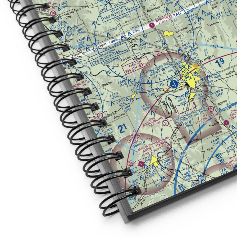 Hannah Airport (31MO) VFR Sectional Notebook 