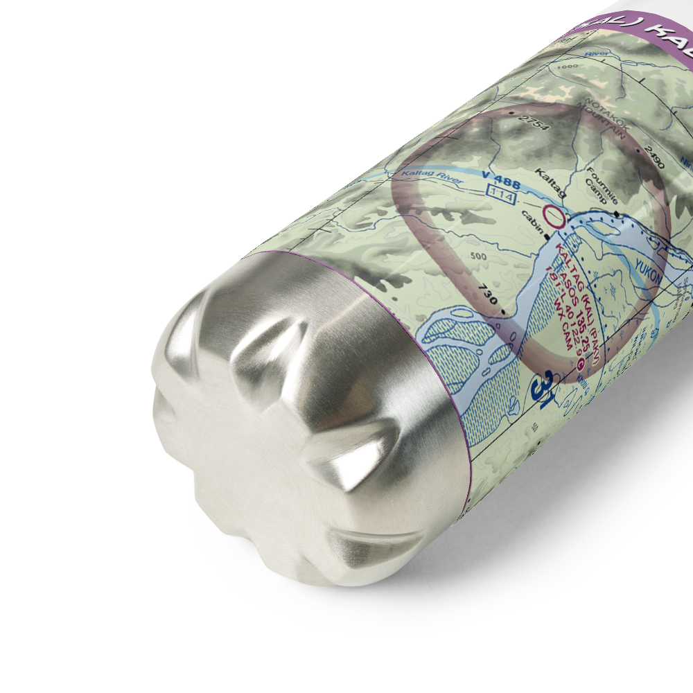 Kaltag Airport (KAL) VFR Sectional Water Bottle 