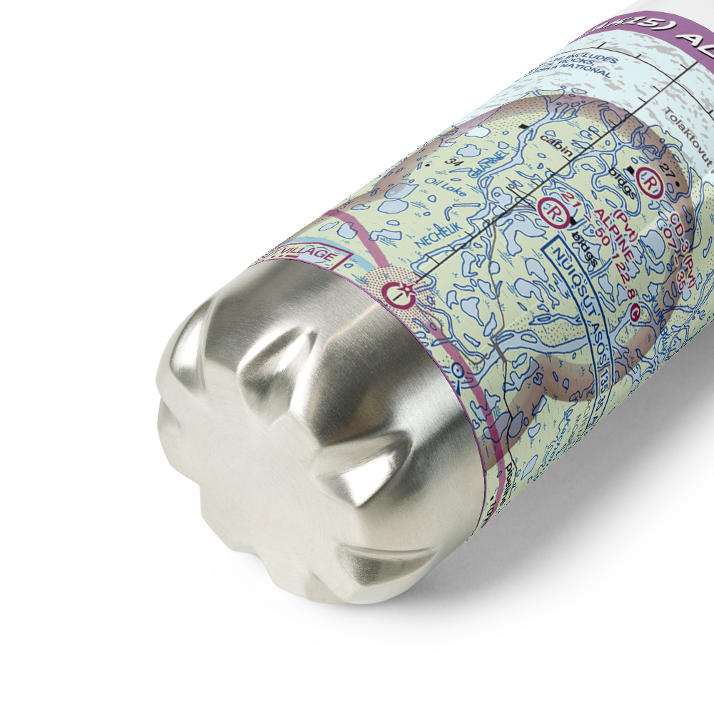 Alpine Airstrip (AK15) VFR Sectional Water Bottle 