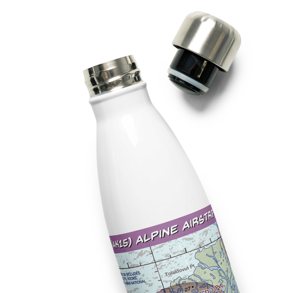Alpine Airstrip (AK15) VFR Sectional Water Bottle 