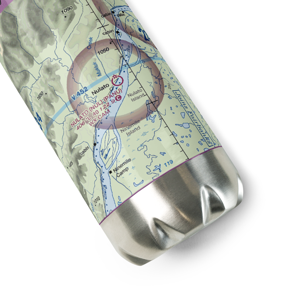 Nulato Airport (NUL) VFR Sectional Water Bottle 