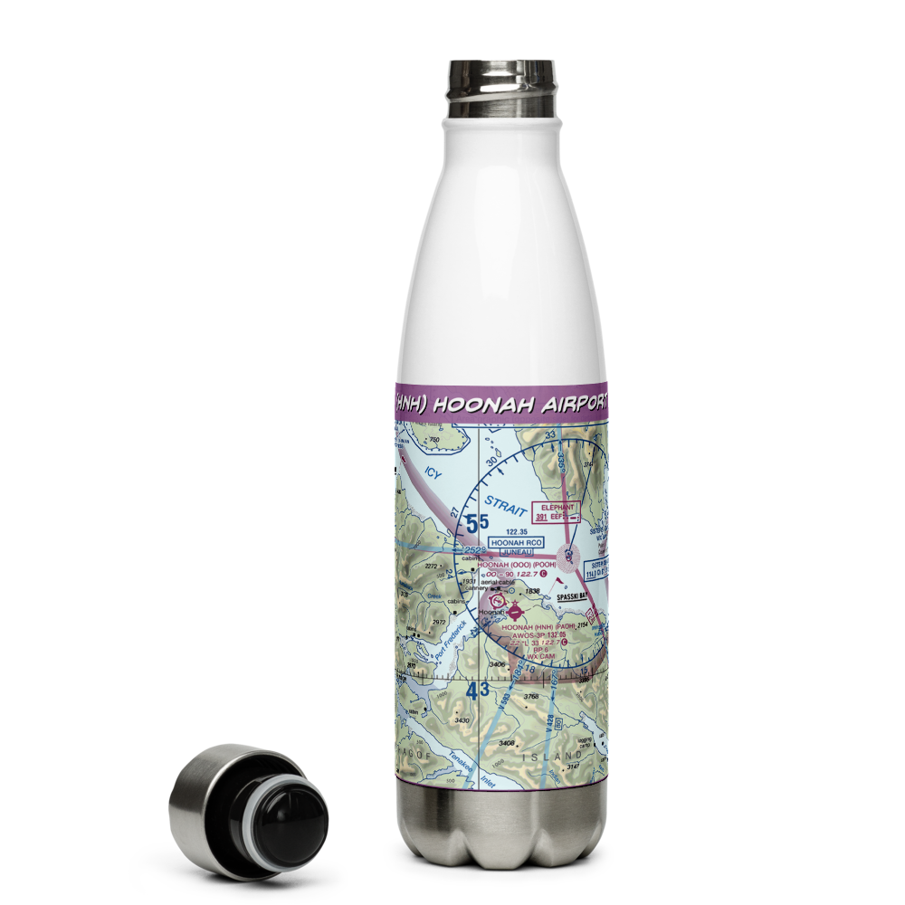 Hoonah Airport (HNH) VFR Sectional Water Bottle 