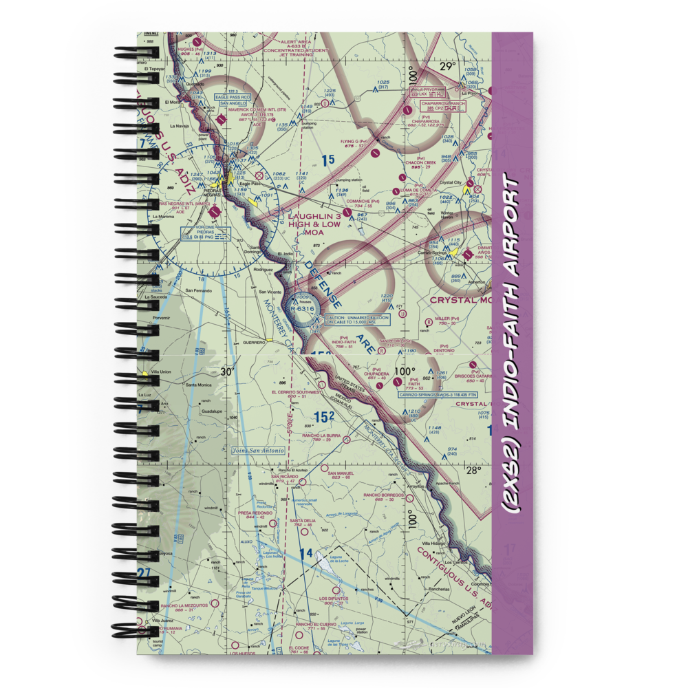 Indio-Faith Airport (2XS2) VFR Sectional Notebook 