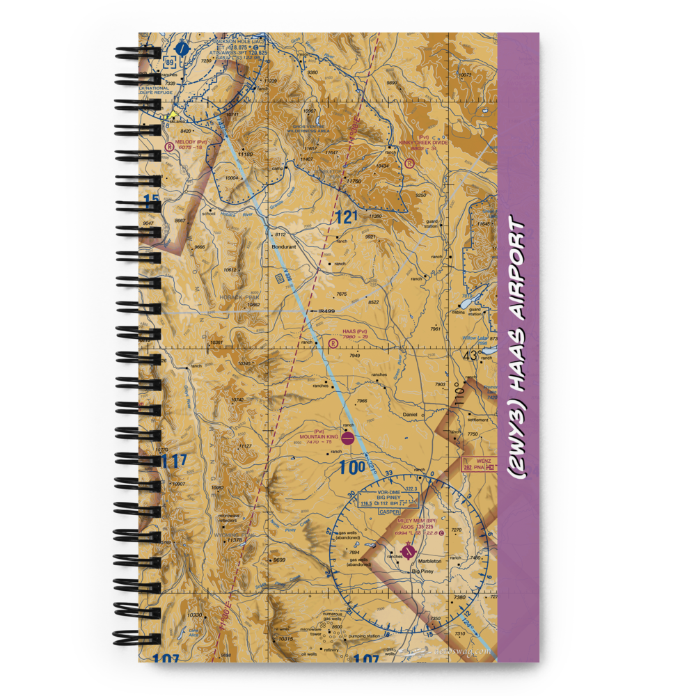 Haas Airport (2WY3) VFR Sectional Notebook 