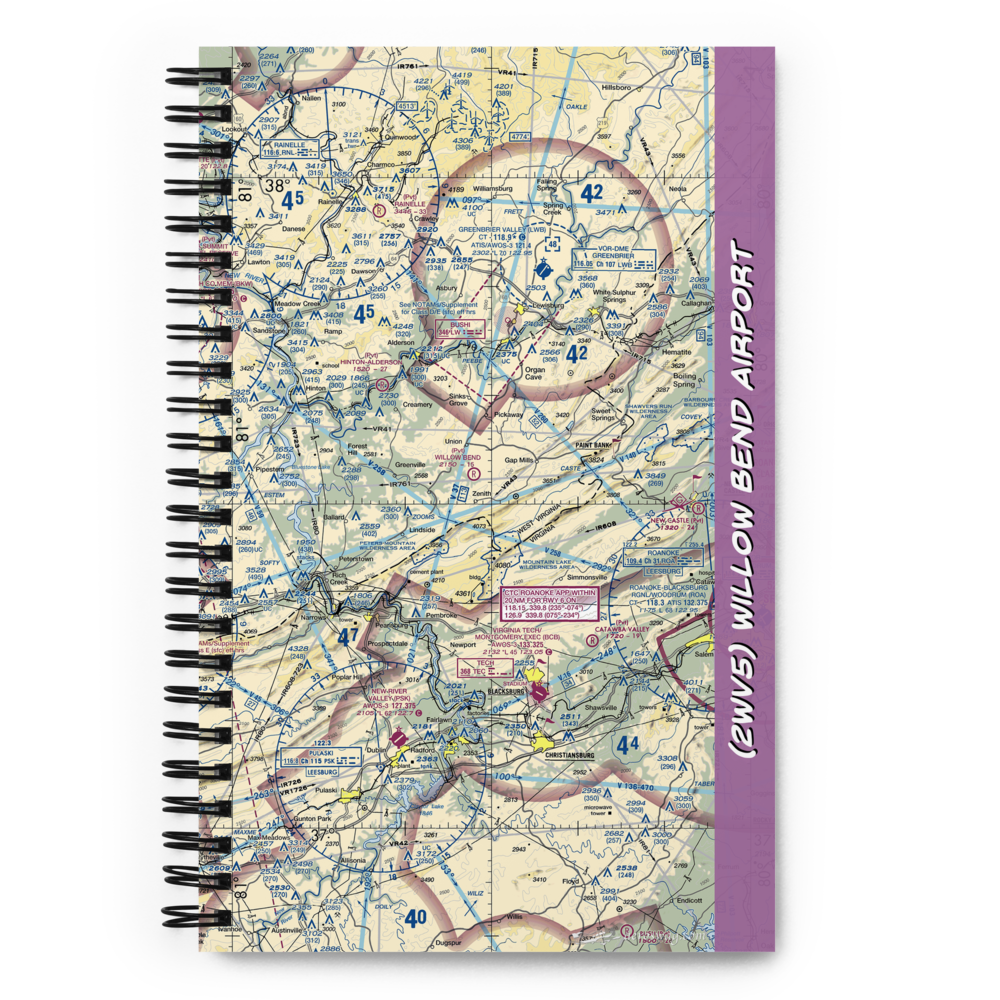 Willow Bend Airport (2WV5) VFR Sectional Notebook 