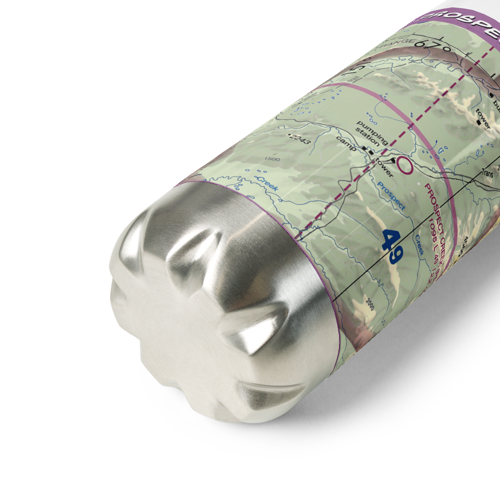 Prospect Creek Airport (PPC) VFR Sectional Water Bottle 
