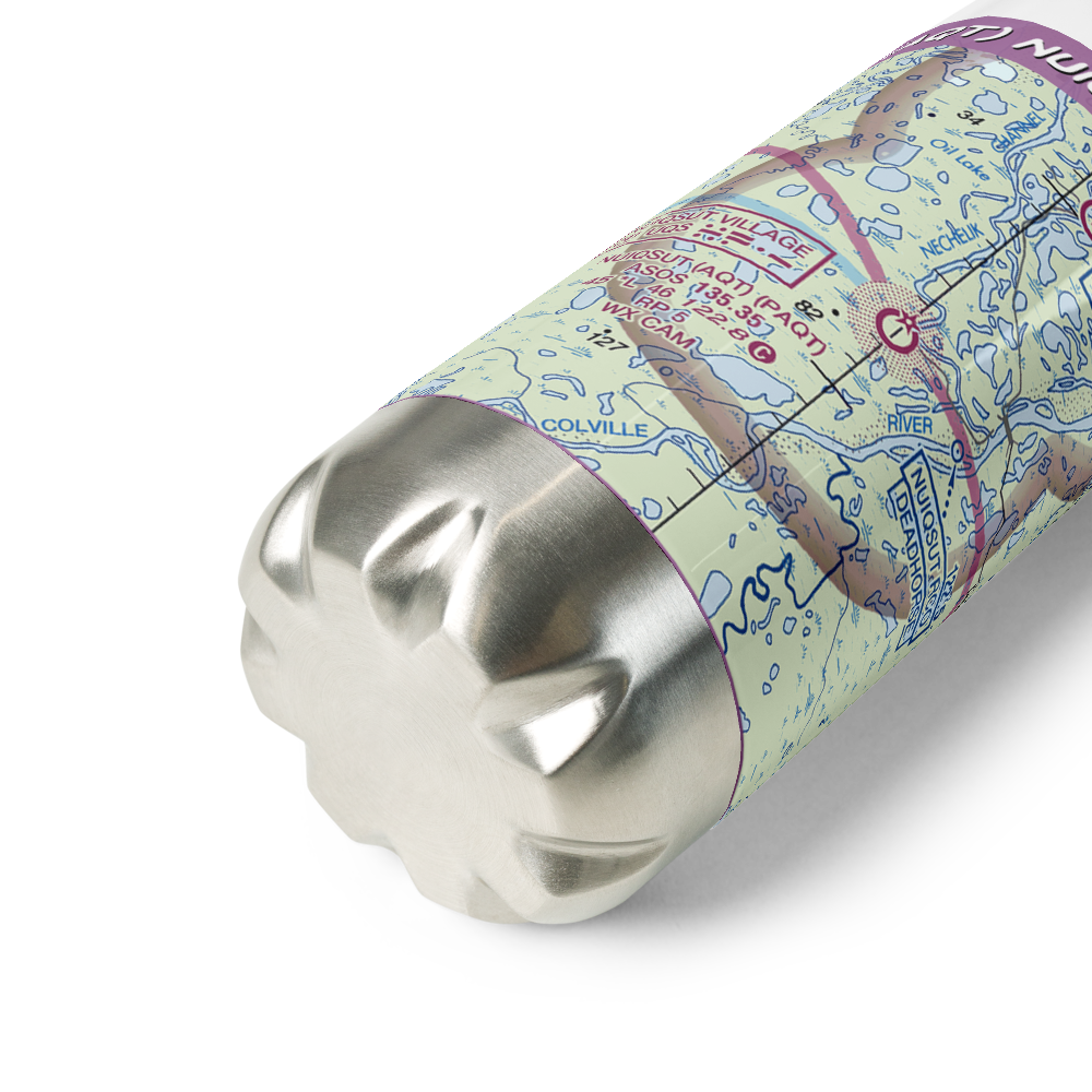 Nuiqsut Airport (AQT) VFR Sectional Water Bottle 