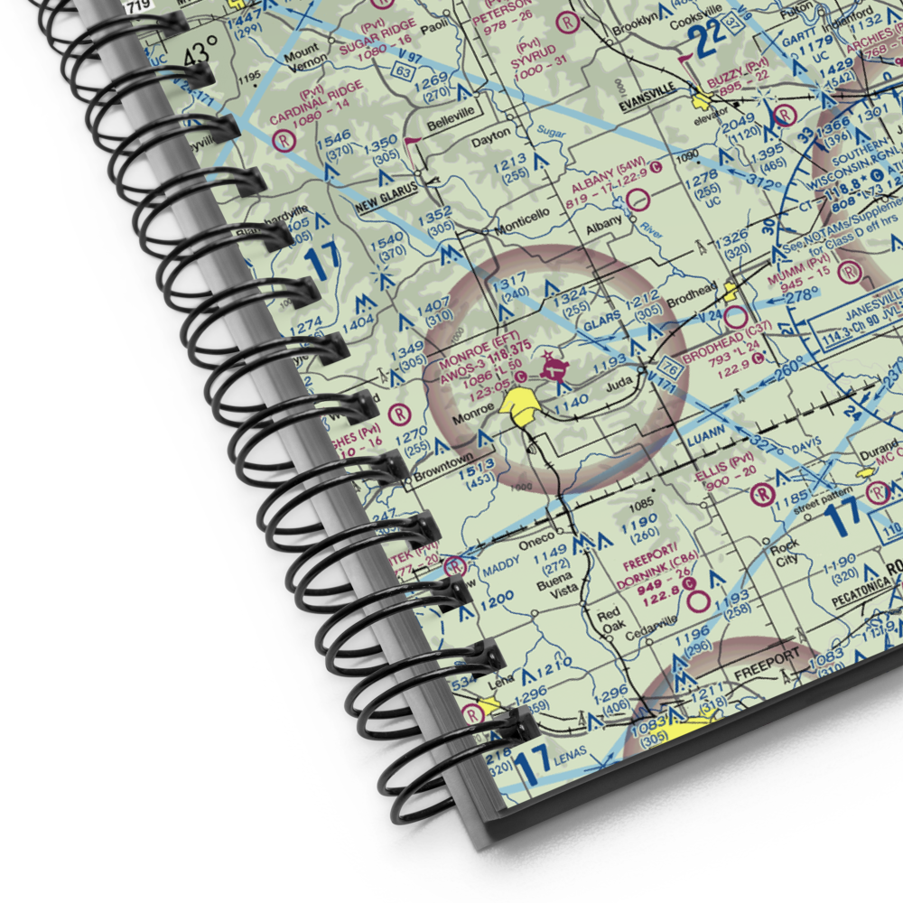 Uff-Da Airport (2WI1) VFR Sectional Notebook 