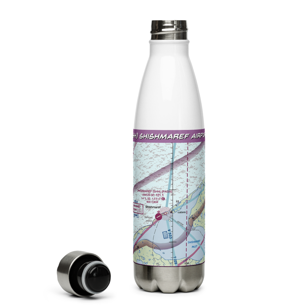 Shishmaref Airport (SHH) VFR Sectional Water Bottle 