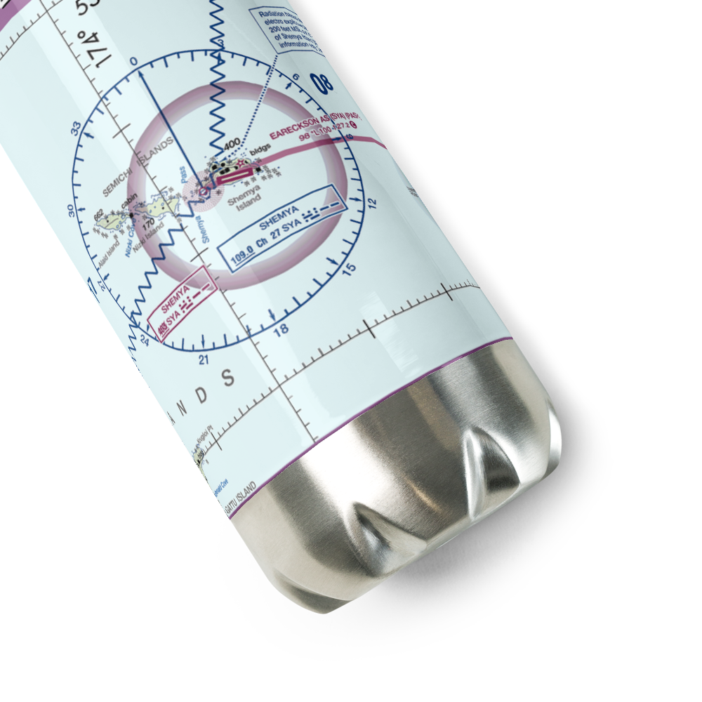 Eareckson Air Station (SYA) VFR Sectional Water Bottle 