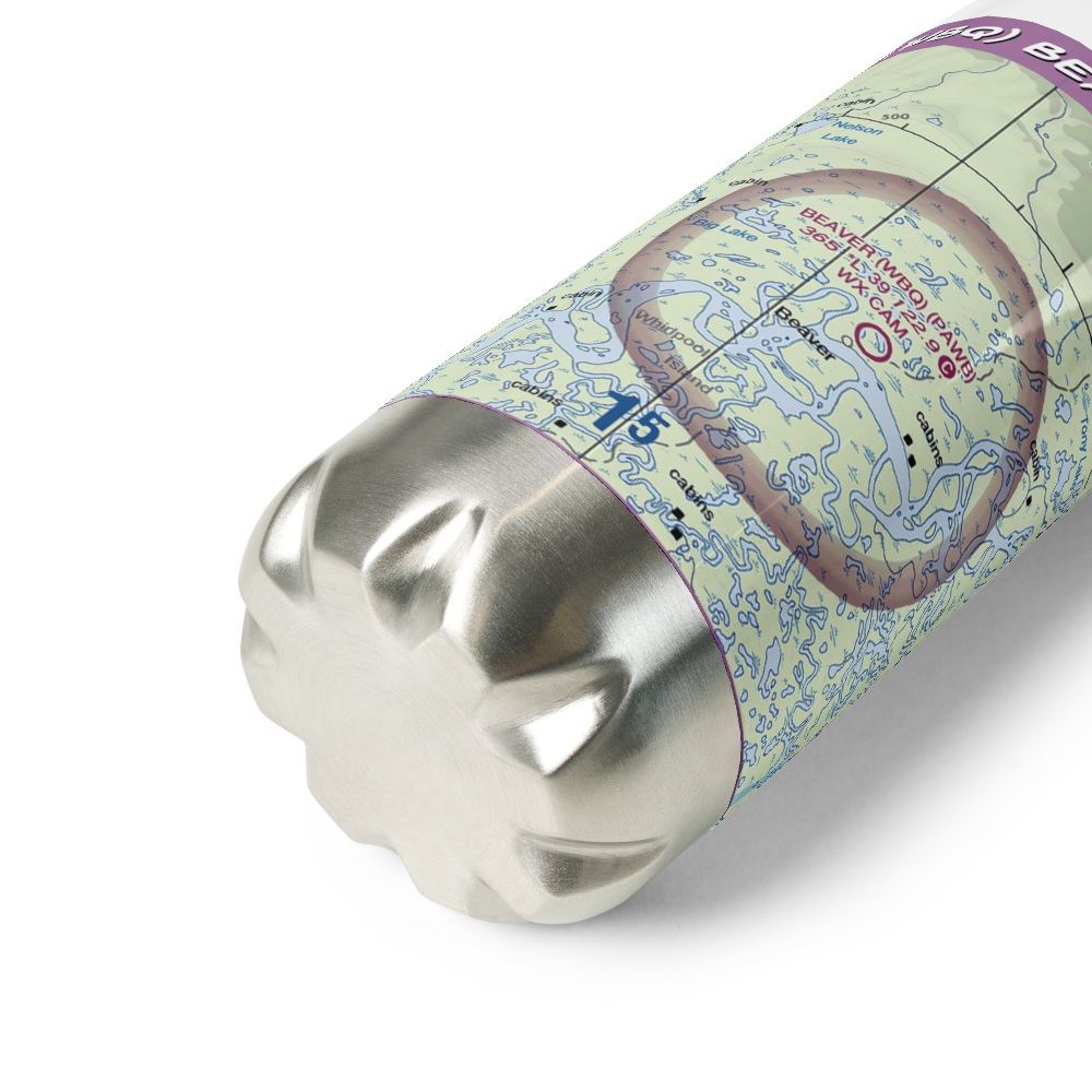 Beaver Airport (WBQ) VFR Sectional Water Bottle 
