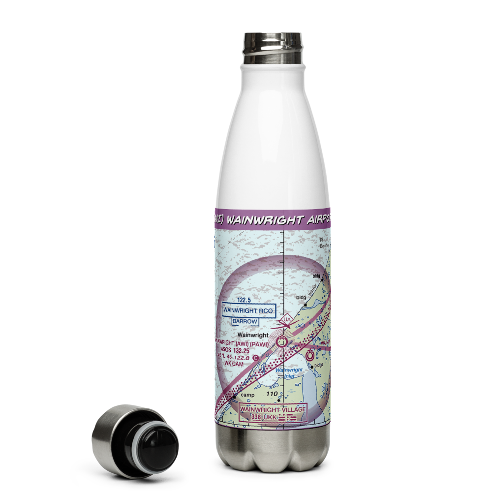 Wainwright Airport (AWI) VFR Sectional Water Bottle 