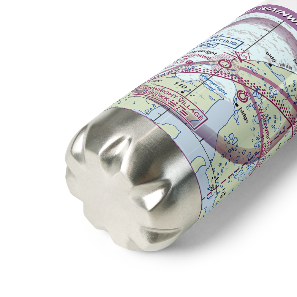 Wainwright Air Station (AK03) VFR Sectional Water Bottle 