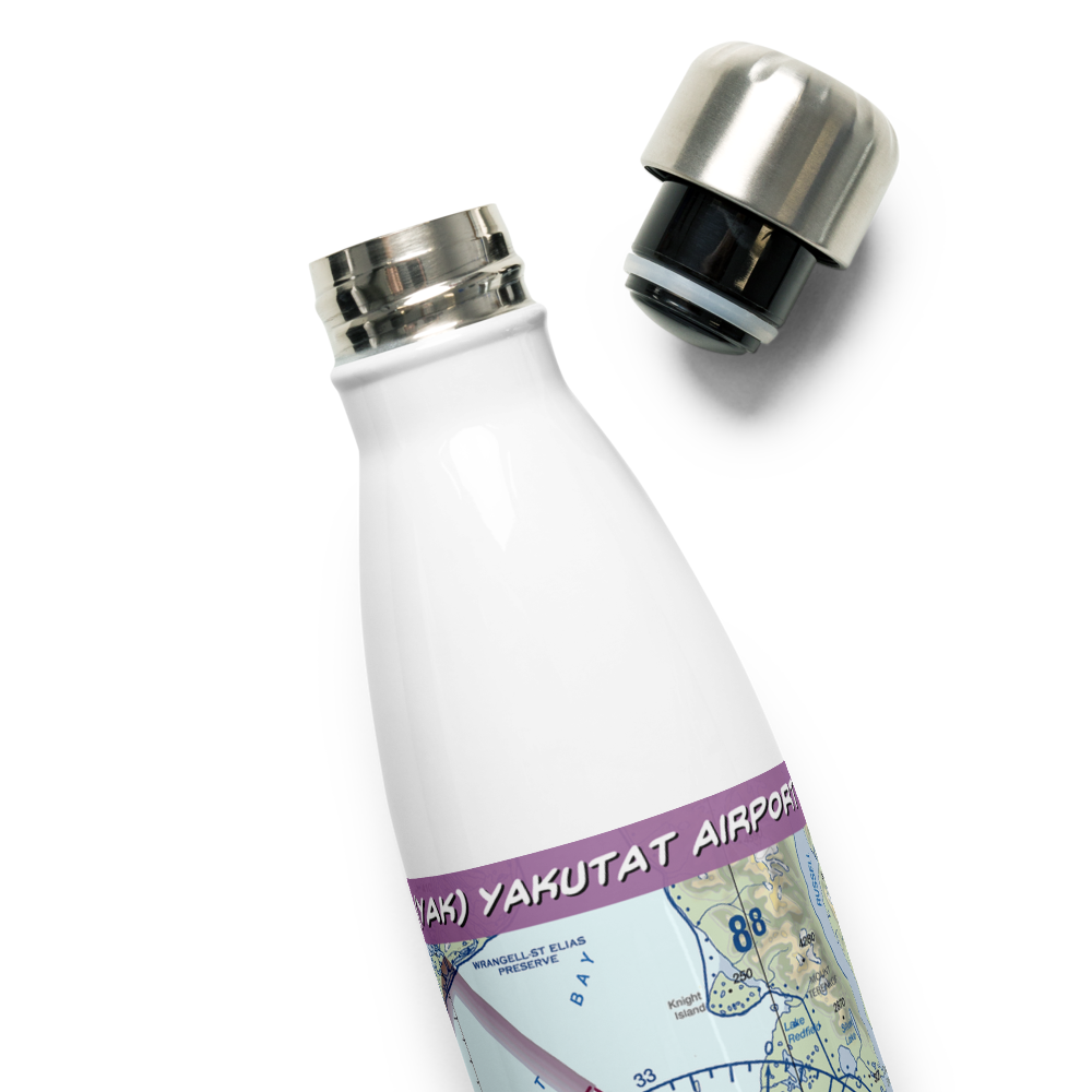 Yakutat Airport (YAK) VFR Sectional Water Bottle 