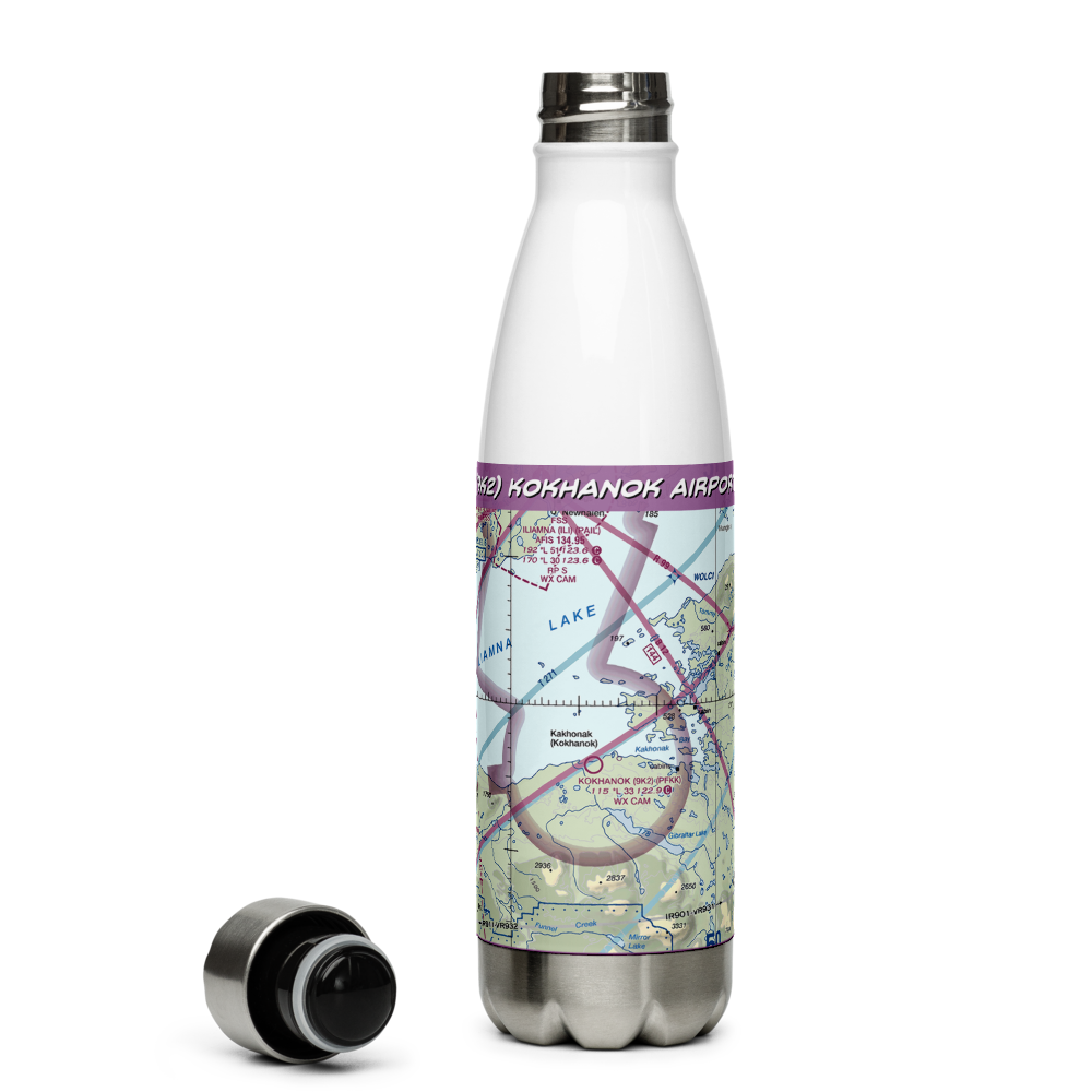 Kokhanok Airport (9K2) VFR Sectional Water Bottle 