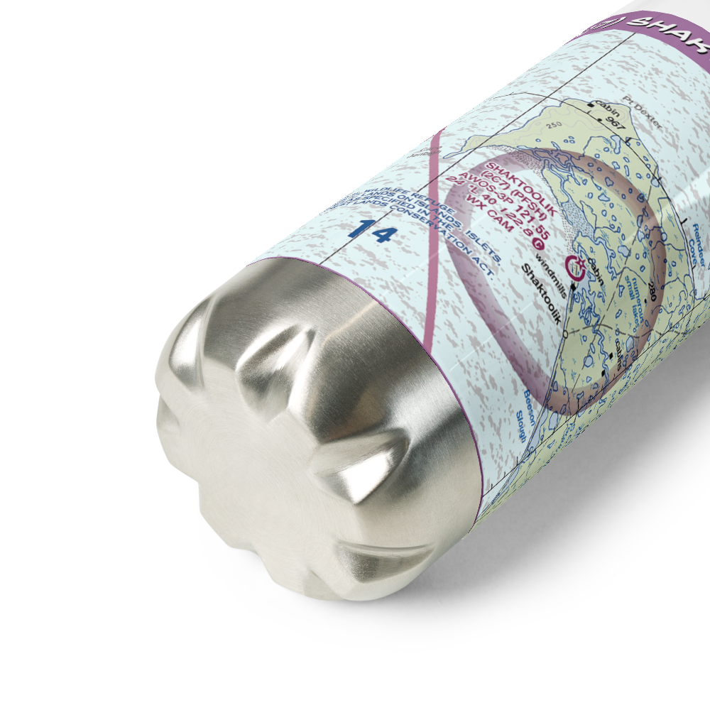 Shaktoolik Airport (2C7) VFR Sectional Water Bottle 