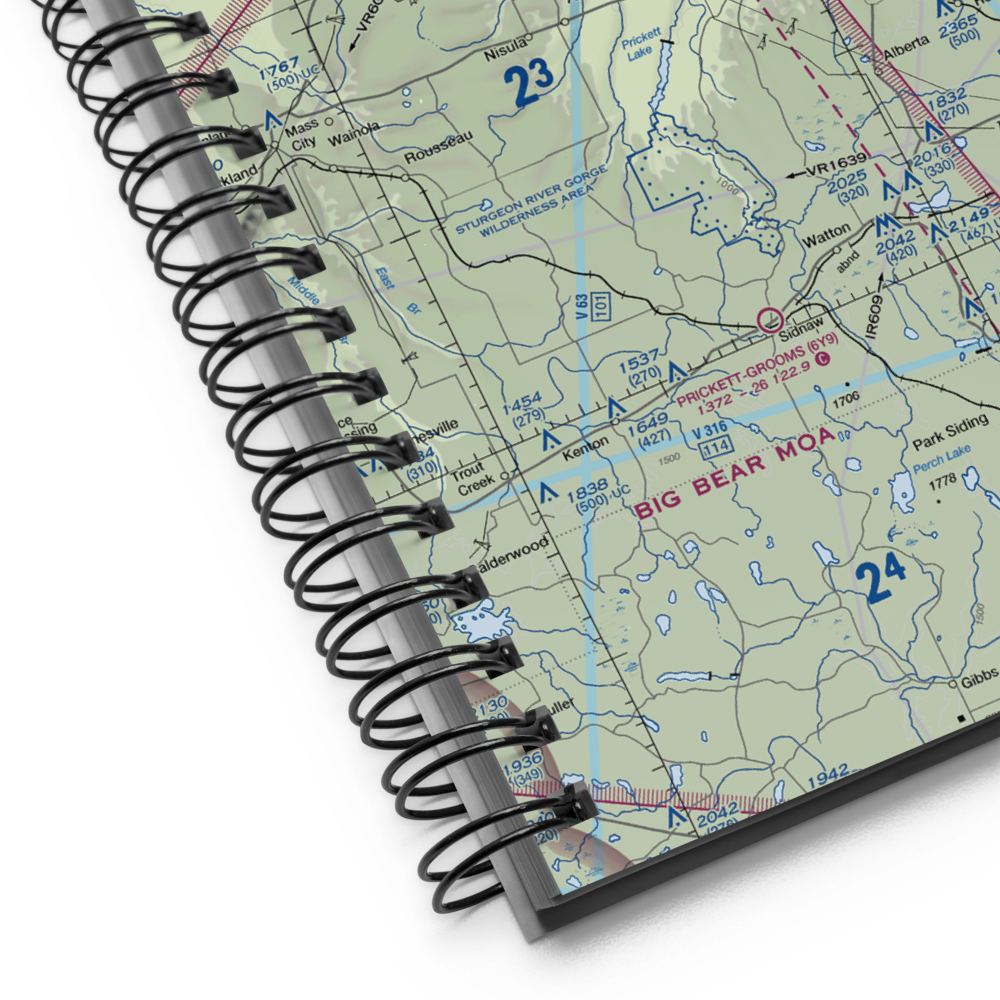 Baraga Airport (2P4) VFR Sectional Notebook 