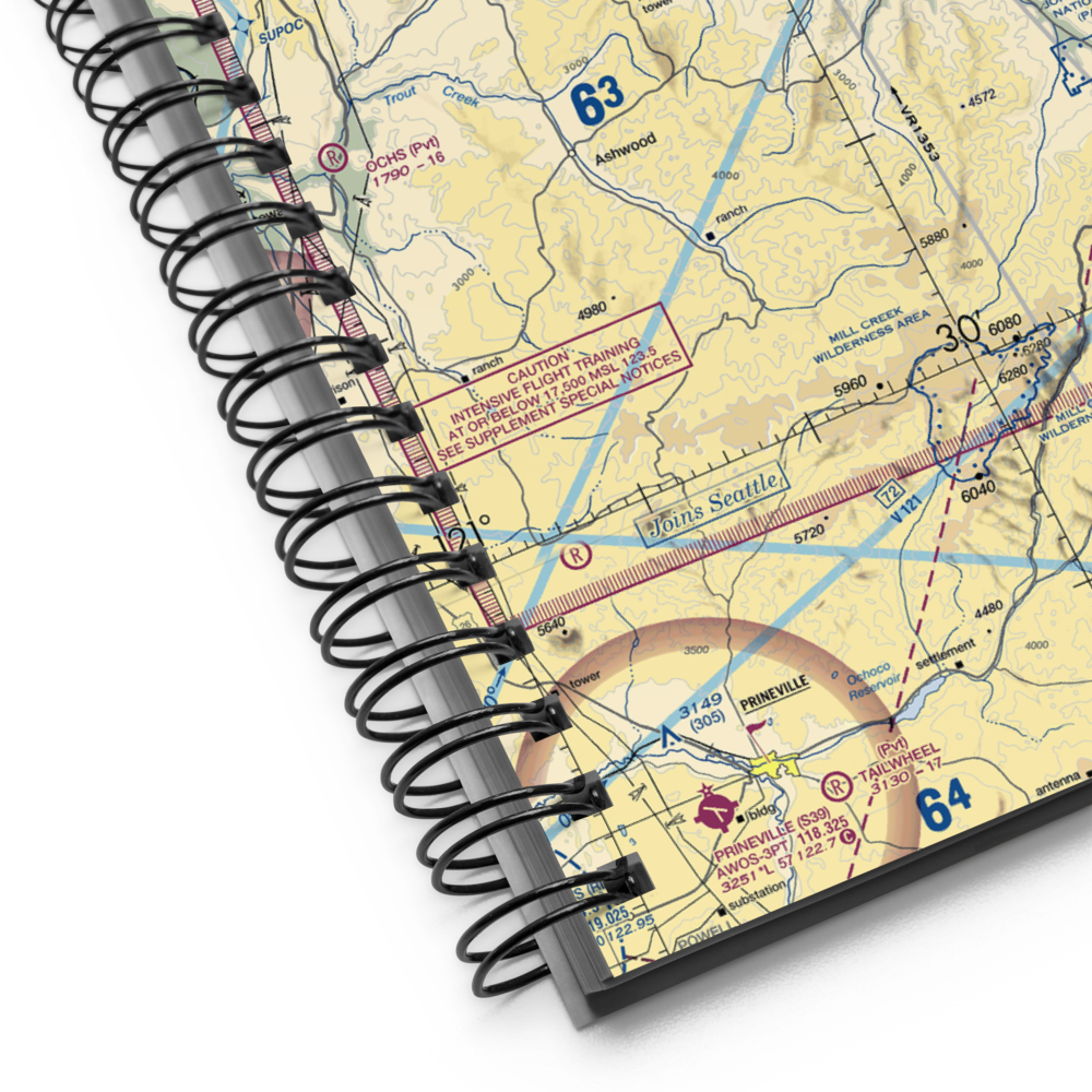 Big Muddy Ranch Airport (2OR1) VFR Sectional Notebook 