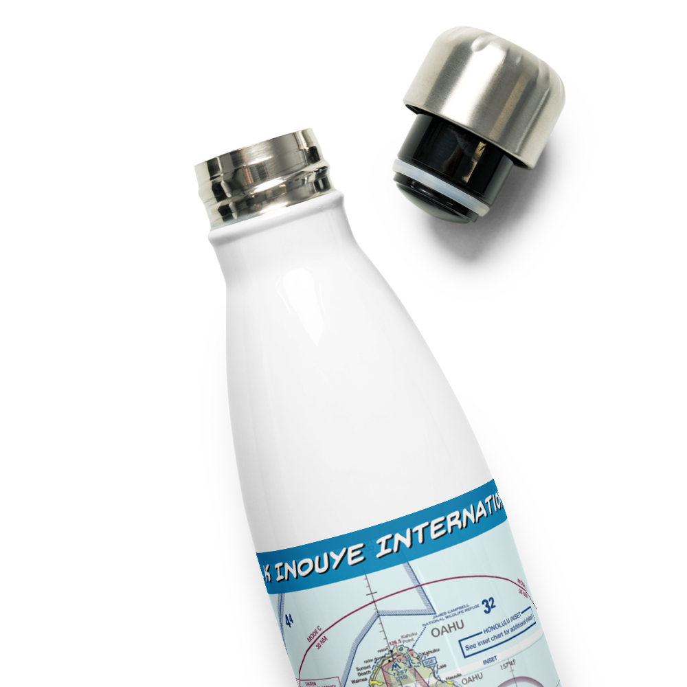 Daniel K Inouye International Airport (HNL) VFR Sectional Water Bottle 