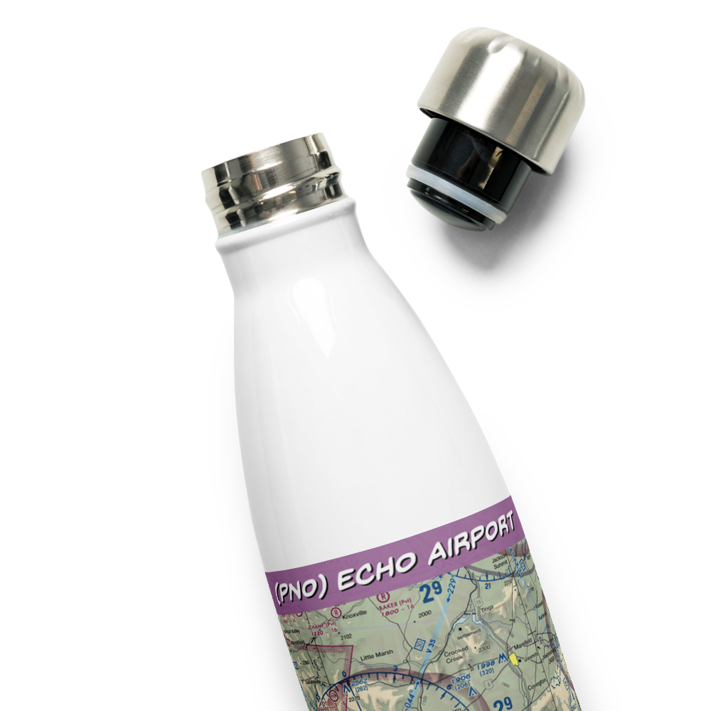 Echo Airport (PN0) VFR Sectional Water Bottle 