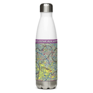 Cedar Run Airport (PN01) VFR Sectional Water Bottle