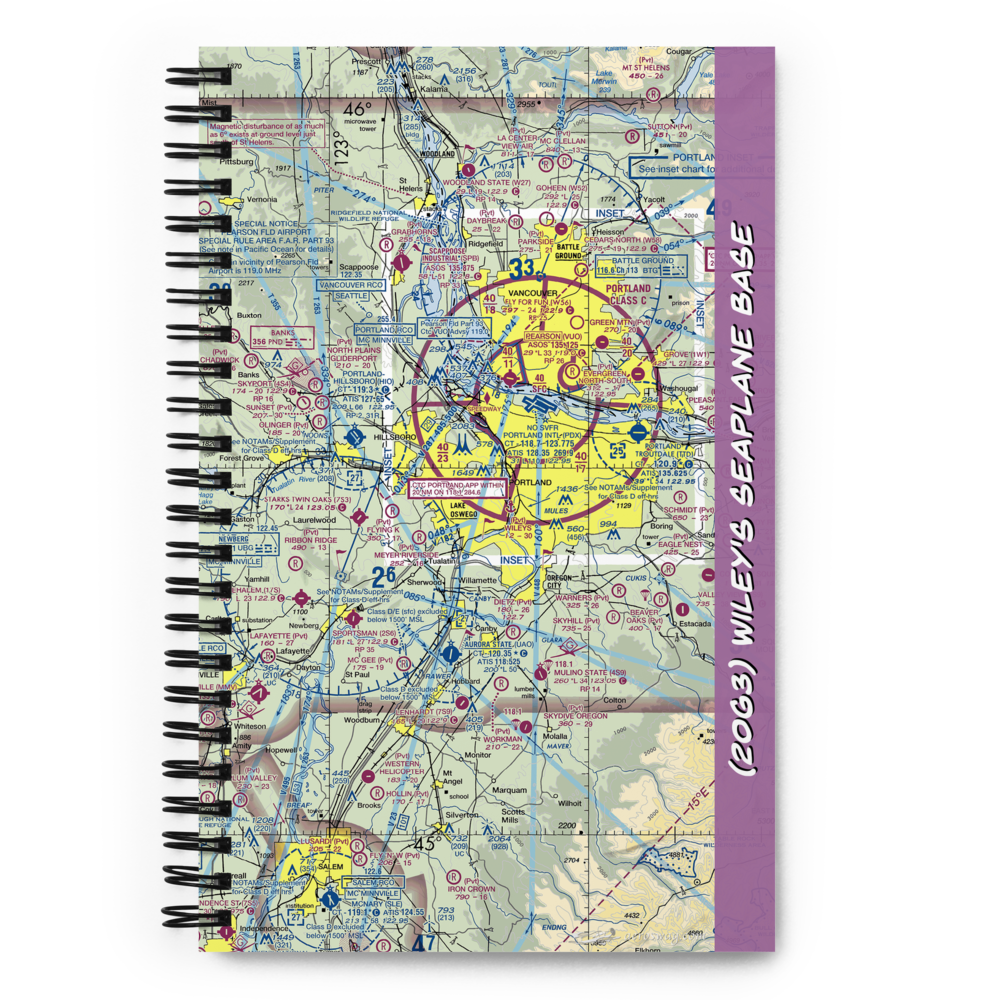 Wiley's Seaplane Base (2OG3) VFR Sectional Notebook 