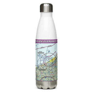 Fairview Evergreen Airport (PN18) VFR Sectional Water Bottle