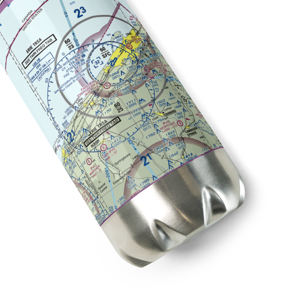 Fairview Evergreen Airport (PN18) VFR Sectional Water Bottle 
