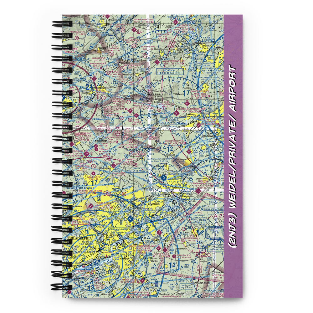 Weidel/Private/ Airport (2NJ3) VFR Sectional Notebook 