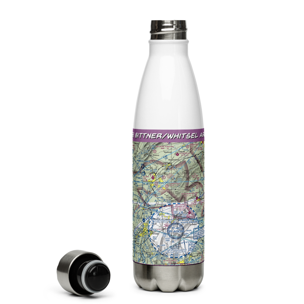 Bittner/Whitsel Airport (PN58) VFR Sectional Water Bottle 