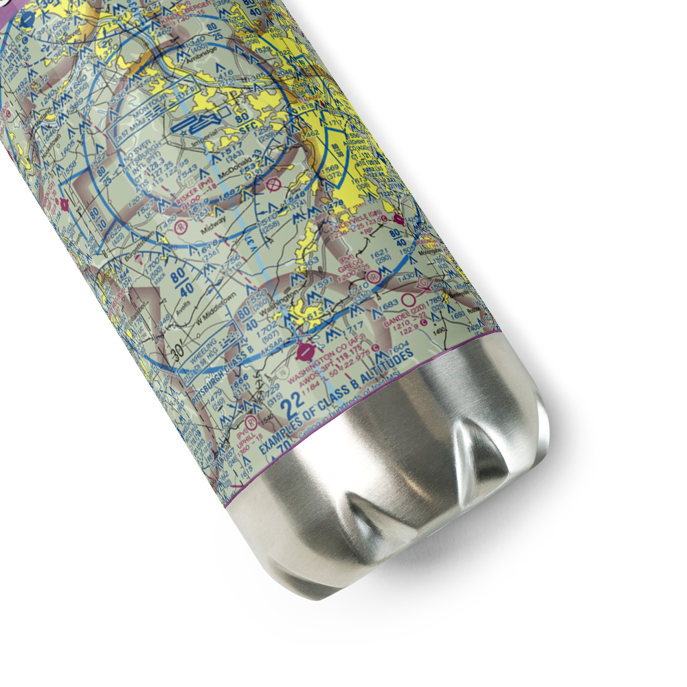 Cataney Airport (PN62) VFR Sectional Water Bottle 