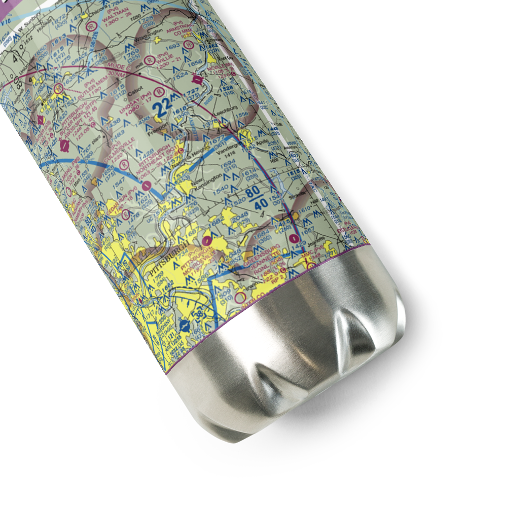 Deer Lakes Seaplane Base (PN65) VFR Sectional Water Bottle 