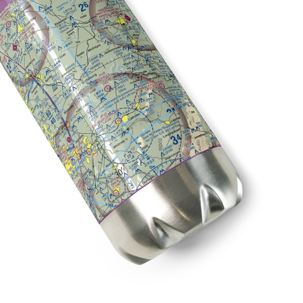 Dunlea Airpark (PN66) VFR Sectional Water Bottle 