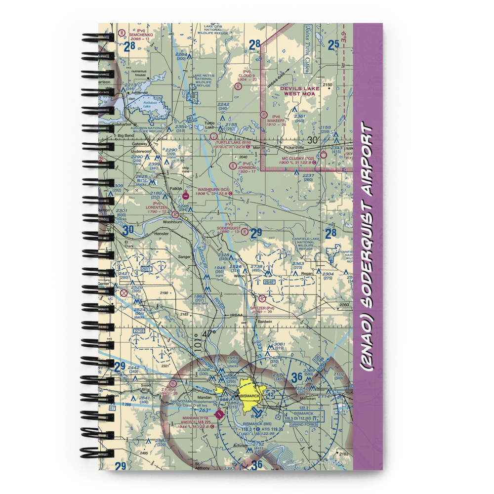 Soderquist Airport (2NA0) VFR Sectional Notebook 