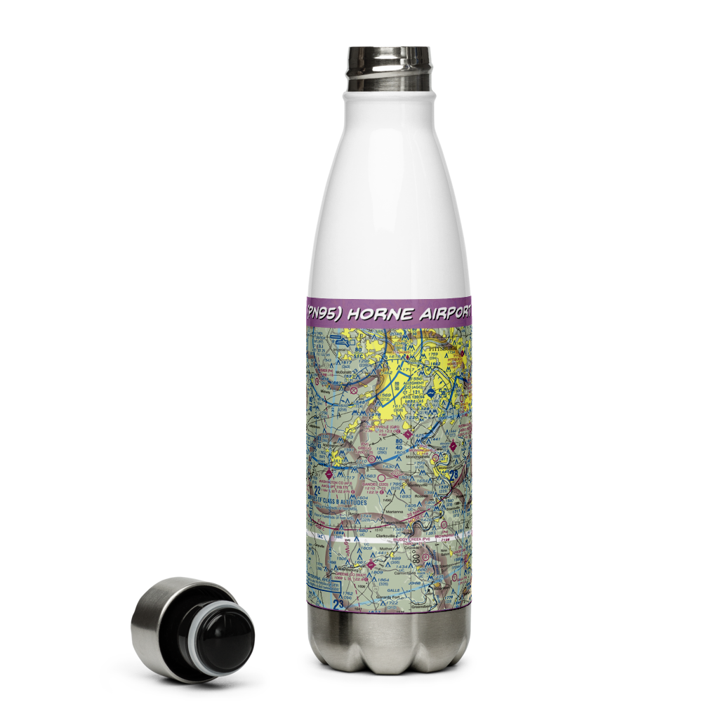 Horne Airport (PN95) VFR Sectional Water Bottle 