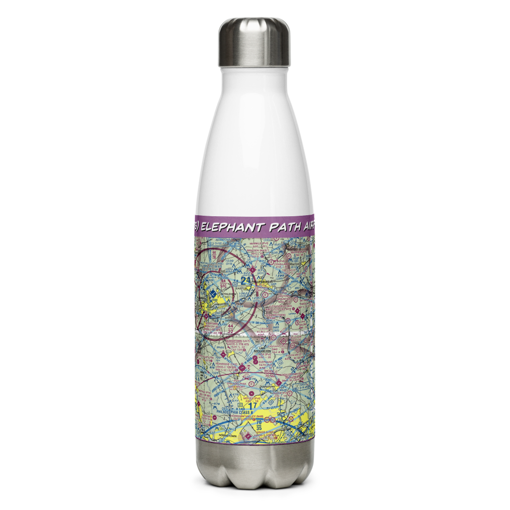 Elephant Path Airport (PS03) VFR Sectional Water Bottle 