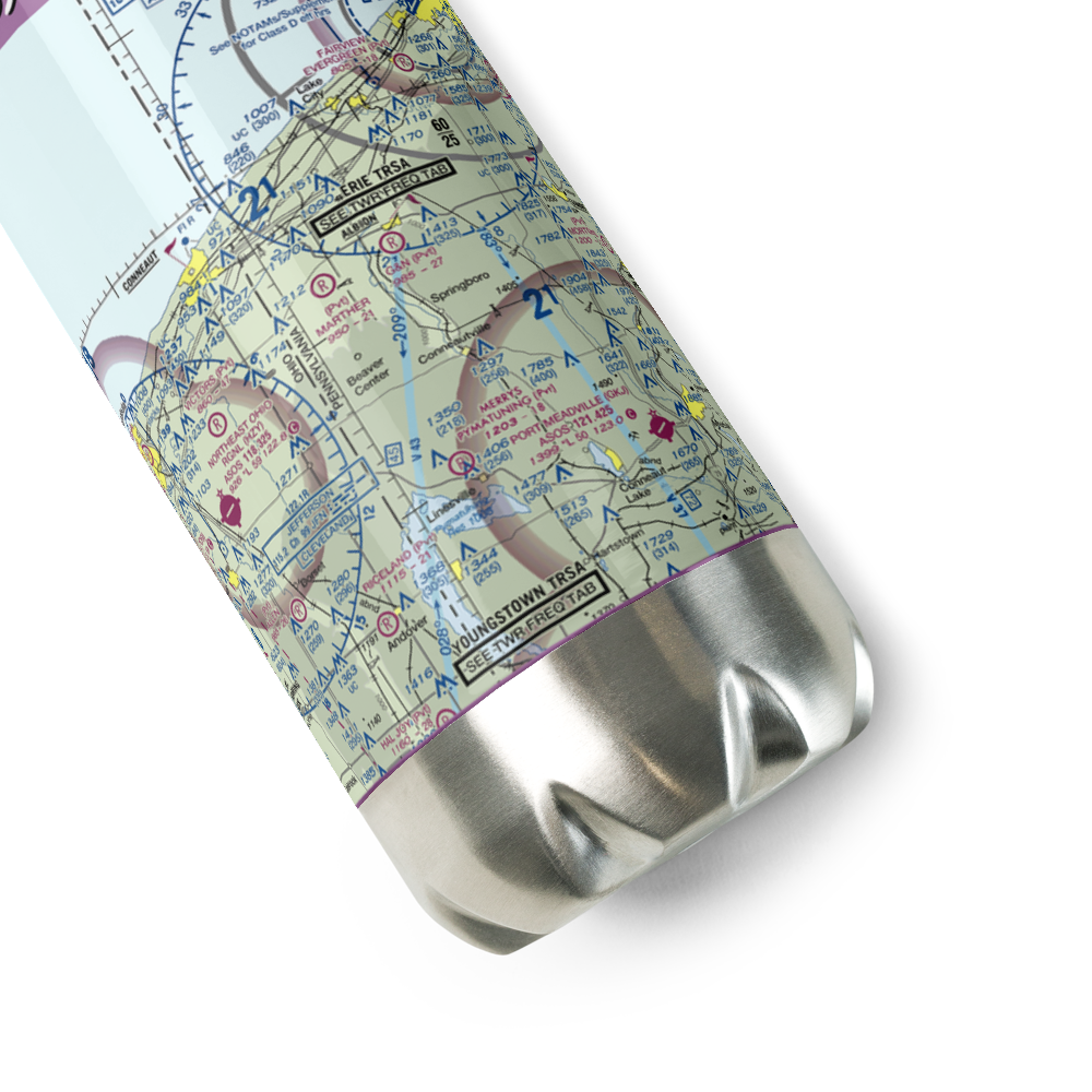 G & N Airport (PS05) VFR Sectional Water Bottle 